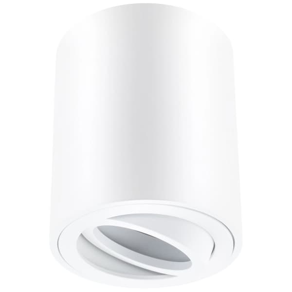 Utanpåliggande HALOGEN Spotlight Flyttbart Rör AMAT-M GU10 Rund Vit 84mm
