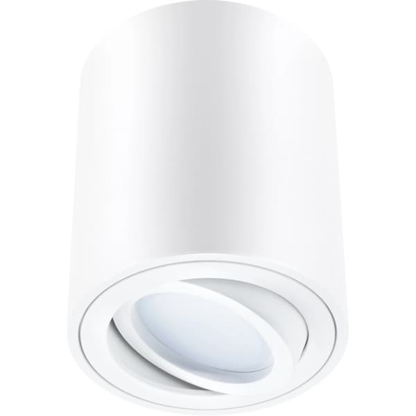 Utanpåliggande HALOGEN Spotlight Flyttbart Rör AMAT-M GU10 Rund Vit 84mm