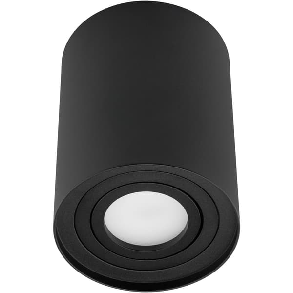 Flytbar HALOGEN Spot Tube Armatur AMAT-XL GU10 Rund Sort til påbygning