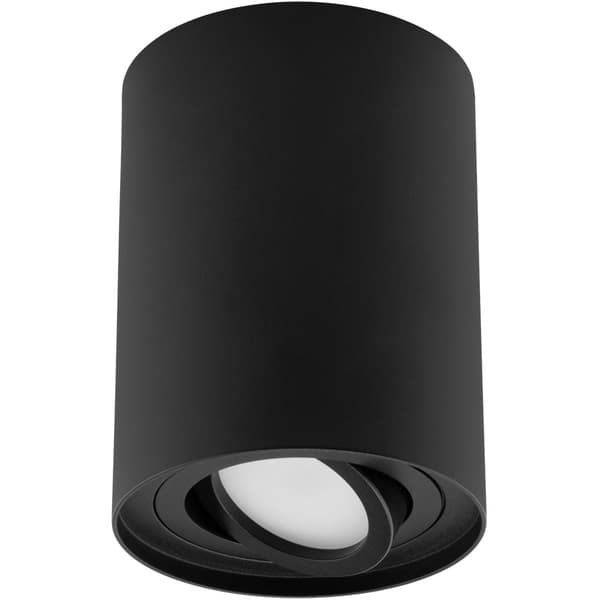 Flytbar HALOGEN Spot Tube Armatur AMAT-XL GU10 Rund Sort til påbygning