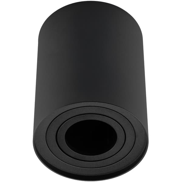 Flytbar HALOGEN Spot Tube Armatur AMAT-XL GU10 Rund Sort til påbygning
