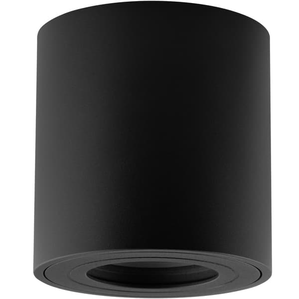 Pinta-asennettava halogeenivalaisin Hermetic IP44 EGIO GU10 Pyöreä musta 83mm