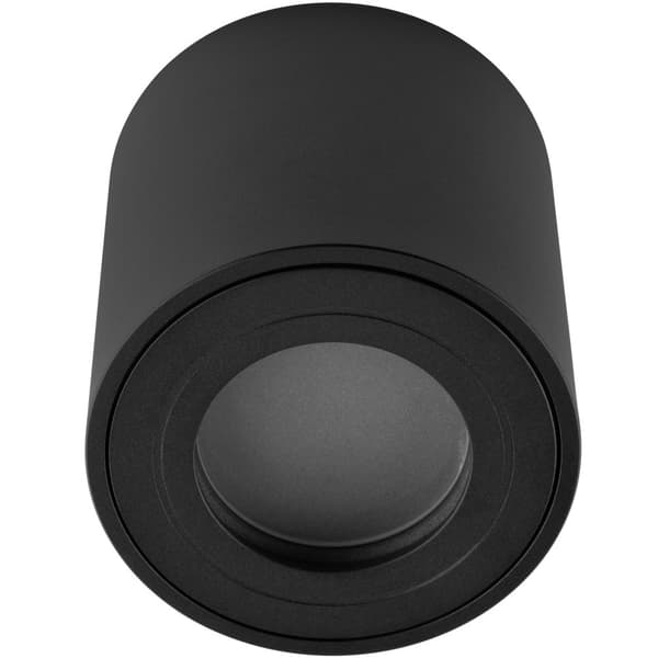 Pinta-asennettava halogeenivalaisin Hermetic IP44 EGIO GU10 Pyöreä musta 83mm
