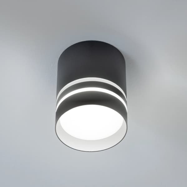 Påbygningsmonteret HALOGEN Spot Tube ARISA GU10 Rund Sort 80mm