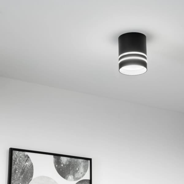 Påbygningsmonteret HALOGEN Spot Tube ARISA GU10 Rund Sort 80mm