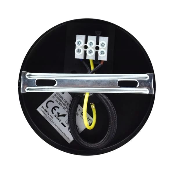 Pendellampe Dekorativ lampe E27 Rosaguld sort ledning Loft