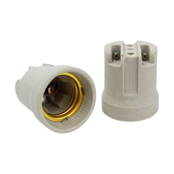 Keramisk fatning E27 uden plade HOLDER