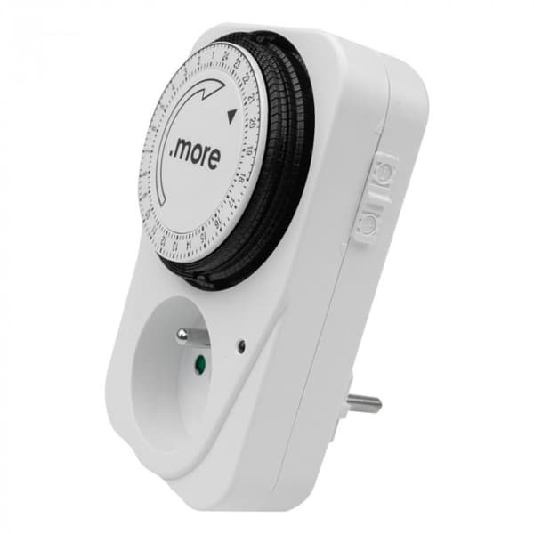 Timer til stikkontakt, mekanisk, 24/7
