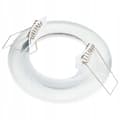 Miniatyrbillede 3 af 5: HALOGEN Armatur Indbygget Fast Rund ARDALI Hvid Plade MR16 GU10