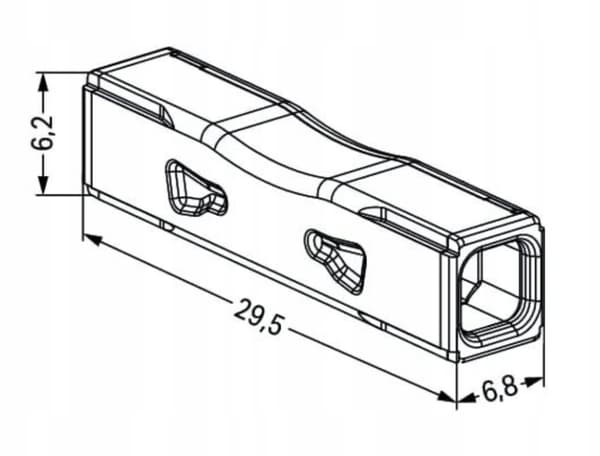 WAGO 2773-2401 gennemføringsstik 0,75-4 mm² ledning 2773-2401