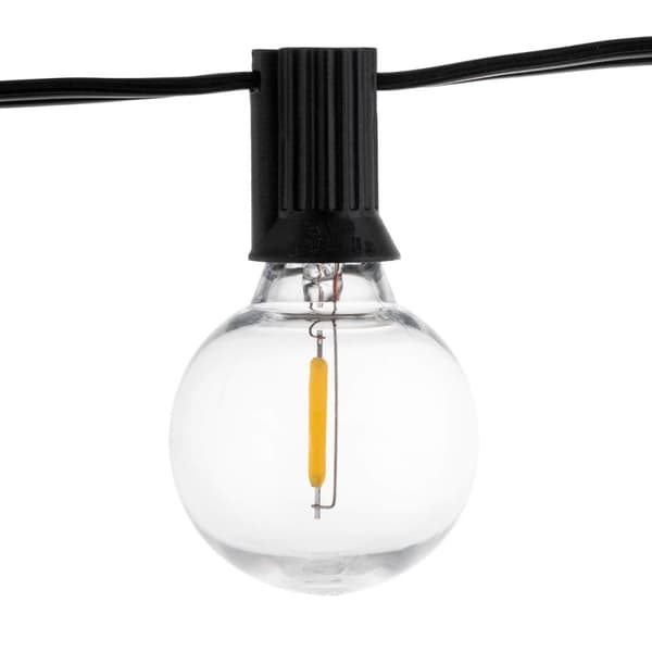 Solcelledrevet haveguirlande 30x LED dekorative kugler 15m varm 3000K PILOT