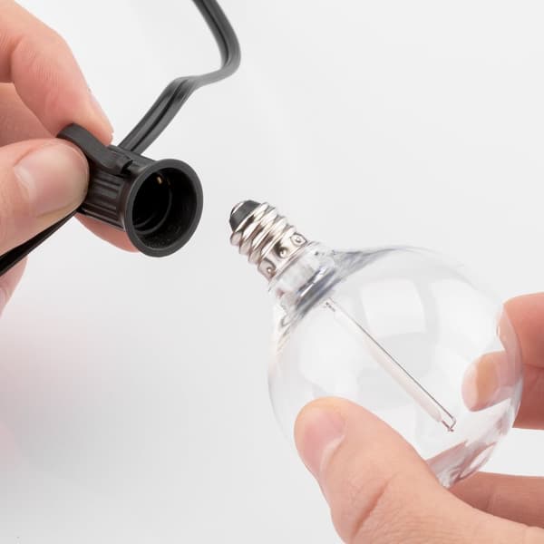 Solcelledrevet haveguirlande 30x LED dekorative kugler 15m varm 3000K PILOT
