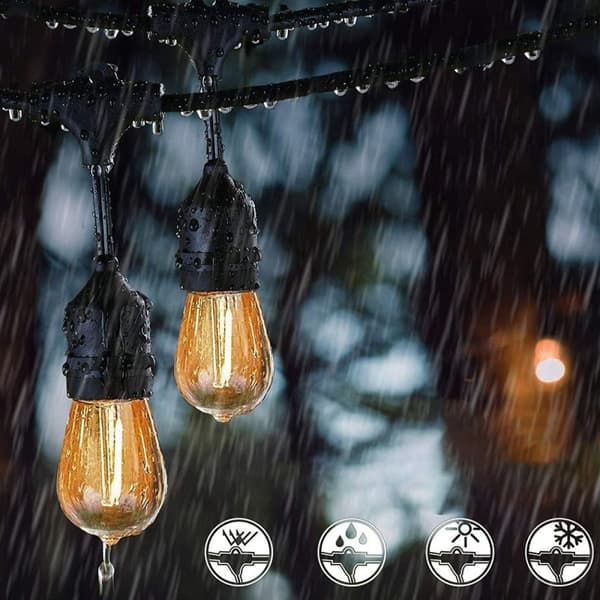 MALUS Udendørs Have Guirlande Lyskæde 20m 20x E27 Lumiled