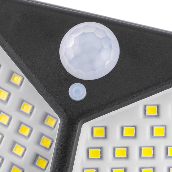 Solcelledrevet LED-projektør med halogenlampe 6500K IP65 bevægelses- og skumringssensor