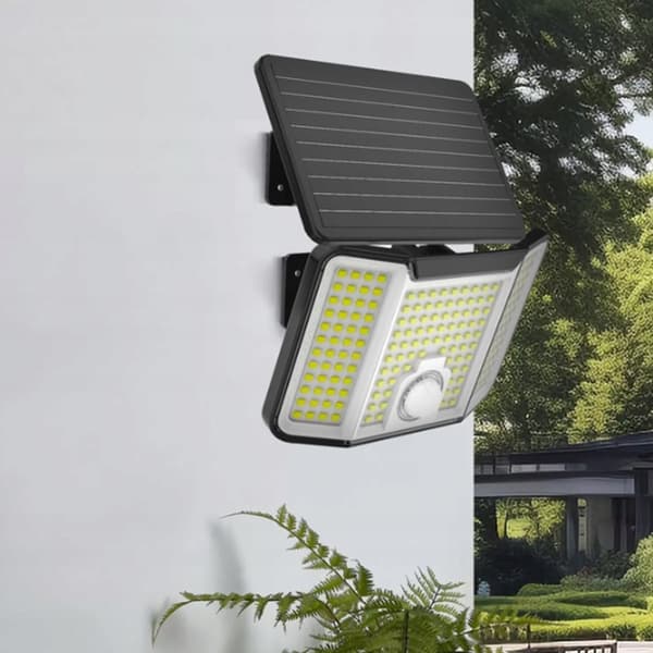 SOLKALAMPE HALOGEN LED REFLEKTOR SMD PROPLYGTESOLER SKUMRINGSBEVÆGELSESSENSOR