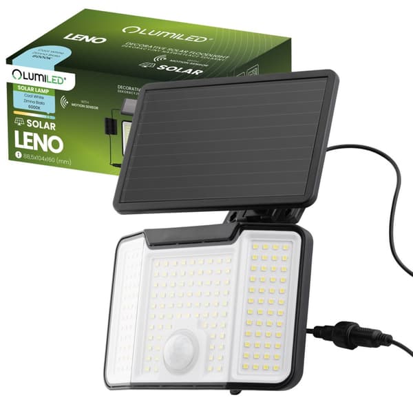 SOLKALAMPE HALOGEN LED REFLEKTOR SMD PROPLYGTESOLER SKUMRINGSBEVÆGELSESSENSOR