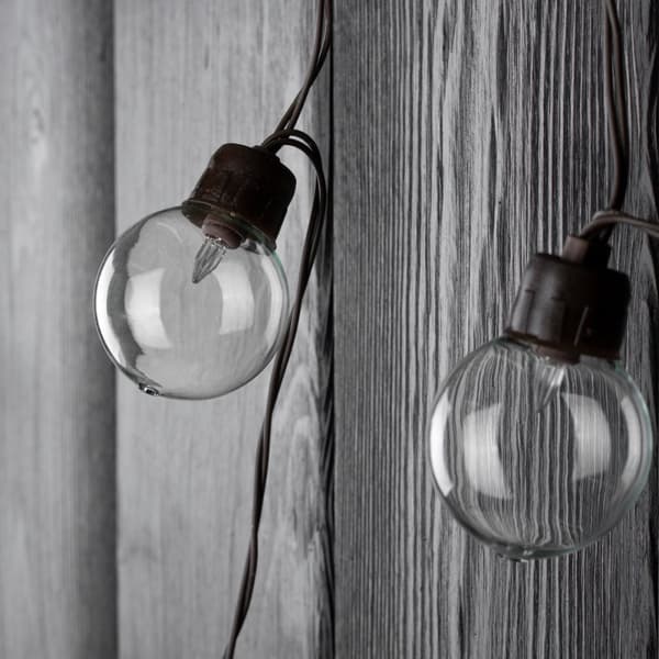 Solcellsdriven trädgårdsgirlang 20x LED-dekorationsbollar 7,5m varm 3000K GLADI2