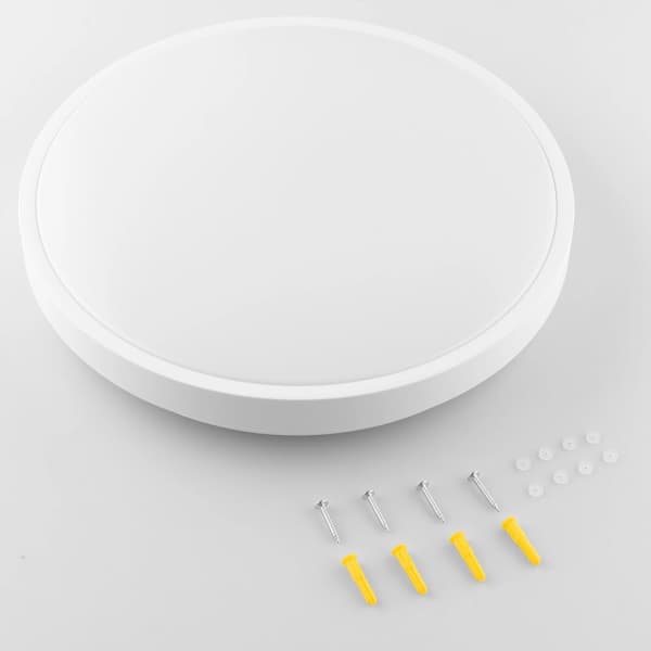 LED loftlampe 24W 4000K 2500lm Rund IP44 Hvid Ring ALS