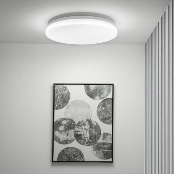 LED loftlampe 24W 4000K 2500lm Rund IP44 Hvid ALS
