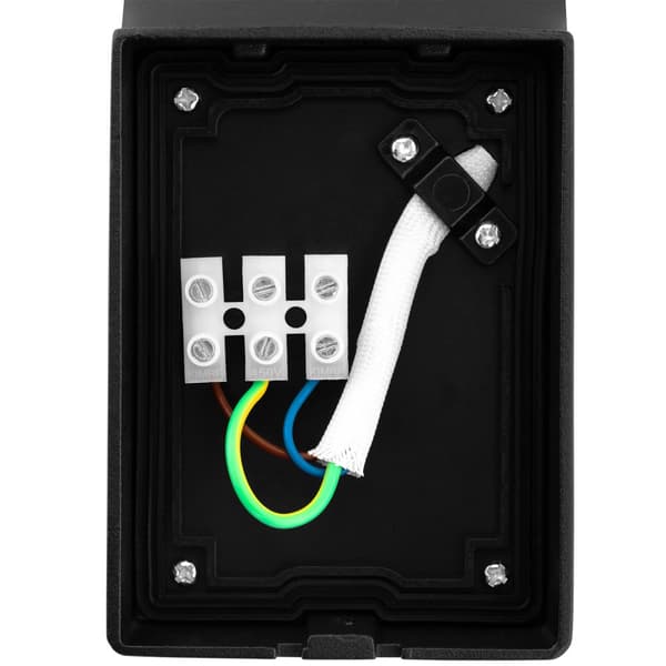 LED-fasadlampa för utomhusbruk, svart, 10W, 4000K, IP44