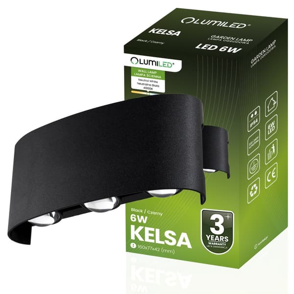 Havelampe Udendørs Væglampe Facade 6W LED IP54 Top Bund 240lm