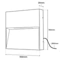 Miniatyrbillede 4 af 7: Havelampe Udendørs Væglampe Facade 5W LED IP54 400lm 4000K PIVAR