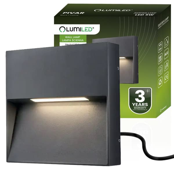 Havelampe Udendørs Væglampe Facade 5W LED IP54 400lm 4000K PIVAR