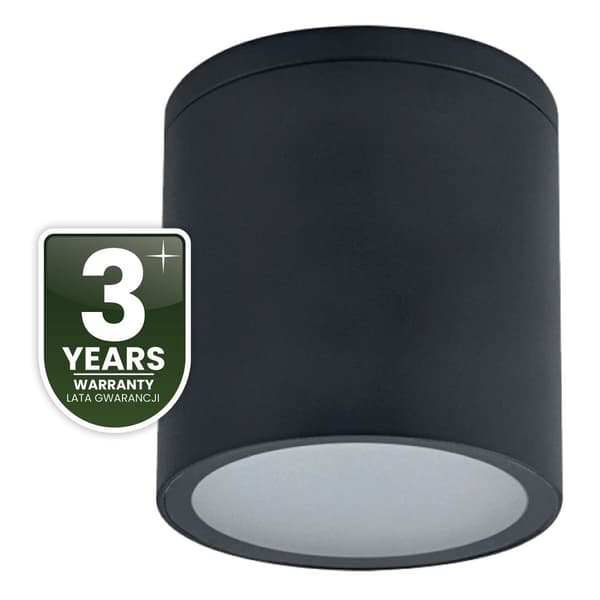 Pinta-asennettava putkipuutarhavalaisin ulkokäyttöön GU10 LED IP54 pyöreä 95 mm