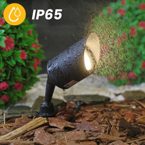 Trädgårdslampa utomhus LED GU10 spotlight driven IP65 GARTI kabel