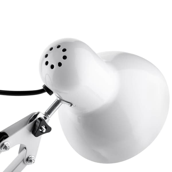 Skrivebordslampe med E27 TOBI hvid bordholder