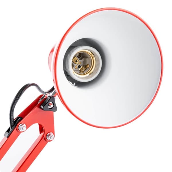 TOBI E27 Bordtegningslampe Rød Bordholder