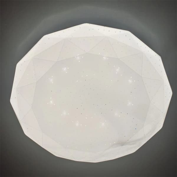 LED-kattovalaisin pinta-asennettava 18W IP44 pyöreä GLORY Diamond 33cm