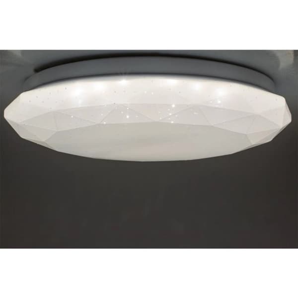 LED-kattovalaisin pinta-asennettava 18W IP44 pyöreä GLORY Diamond 33cm