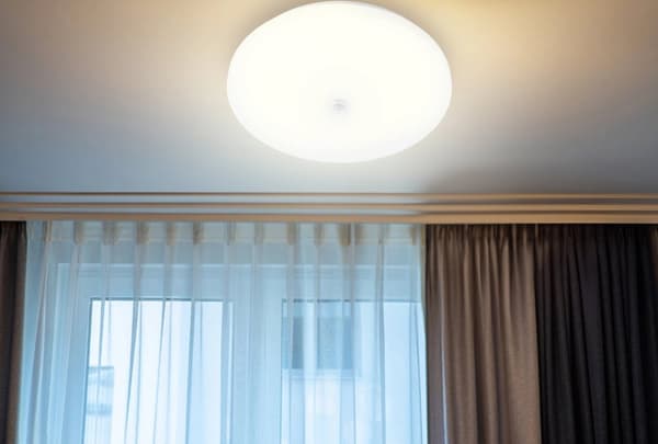 LED loftlampe overflademonteret 24W rund IP44 38 cm bevægelsessensor