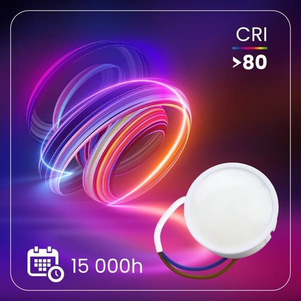 LED-armaturindsats INSERT Milky-modul 5W = 35W 120° 470lm 6500K Kold