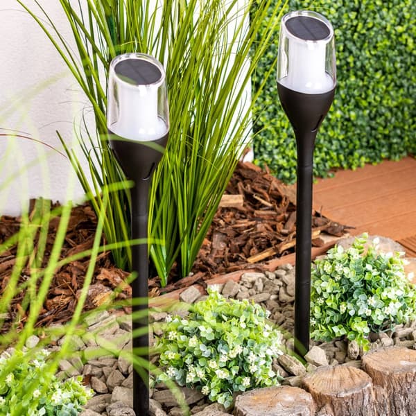 Solcelledrevet havelampe LED-drevet udendørs flammeeffekt IGNIS