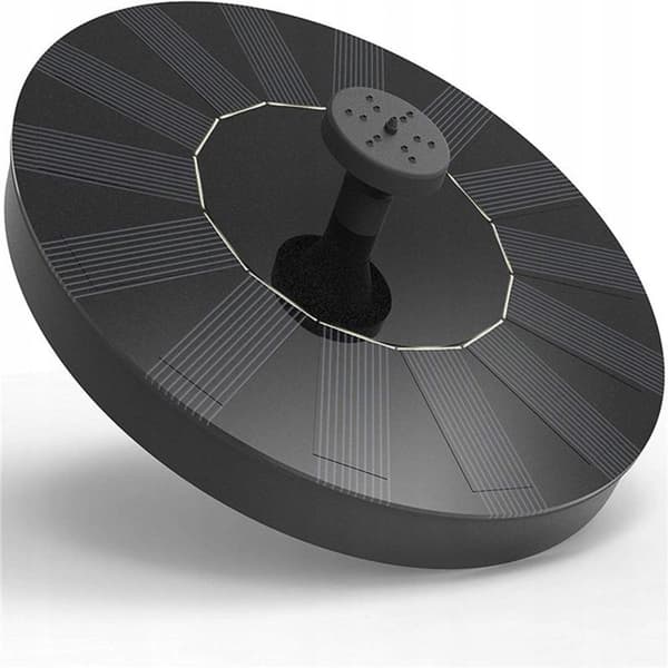 Solcelledrevet LED-fontæne Hermes flydende med pumpe 180 l/t IP65 5 dyser