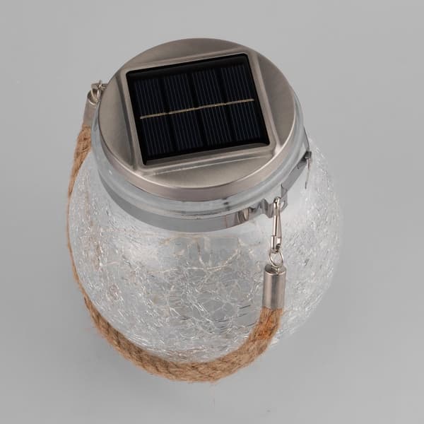 Solcellehavelampe LED MAGUS 3000K Batteri Lanterne Glas