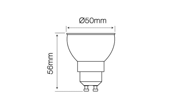 LED-linjepære PRIME GU10 7W 2700K varm 1000lm keramisk STRONG