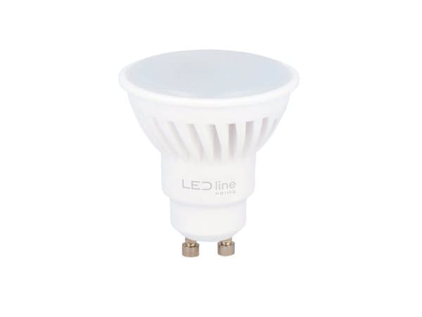 LED-pære GU10 10W 6500K Kold 1400lm Keramisk STRONG LED-linje PRIME