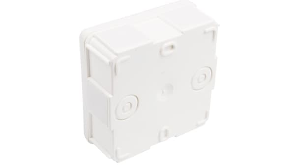 PINTA-ASENNUSRASIA IP55 90×90×40 mm VALKOINEN 0226-00 ILMAN SISÄPUSIA 6 kumipistoketta