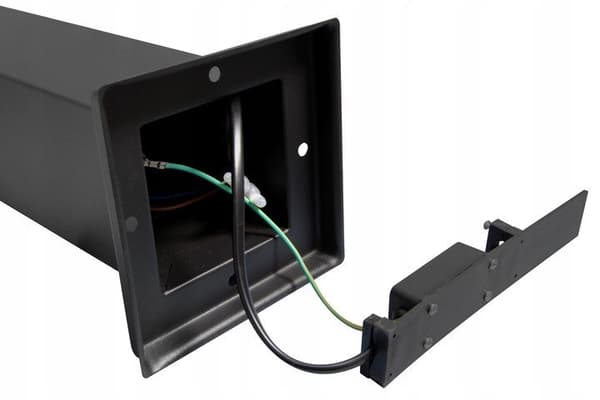 Trädgårdslampa 45cm E27 pelare Svart
