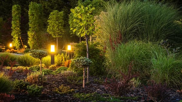 Trädgårdslampa 45cm E27 pelare Svart