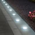 Pikkukuva 2 / 7: Maclean MCE318 LED-aurinkokäyttöiset polkuvalot maadoituspiikillä 12 LED SMD neutraali valkoinen 4000K 0,7 W aurinkolamppu ulkopolkuvalaisimiin puutar