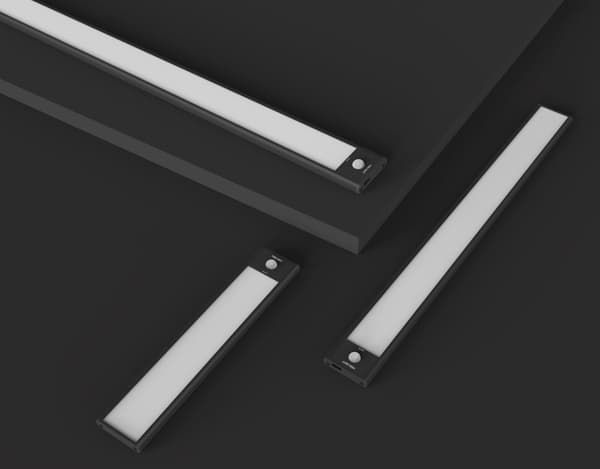Yeelight Garderobelampe YLBGD-0045 Garderobelampe med bevægelsessensor 40 cm sort 4000 K