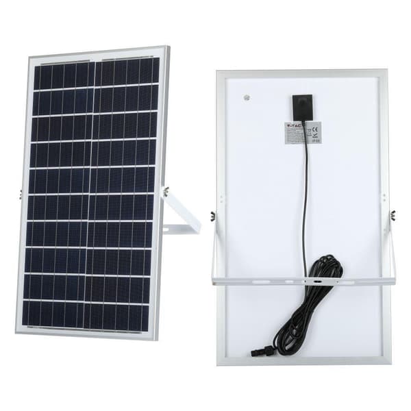 V-TAC 35W Sort IP65 Solcelle LED Projektor, Fjernbetjening, Timer VT-100W 4000K 2450lm