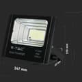 Miniatyrbild 5 av 5: V-TAC 16W Svart IP65 Solcells-LED-projektor, Fjärrkontroll, Timer VT-40W 6000K 1050lm