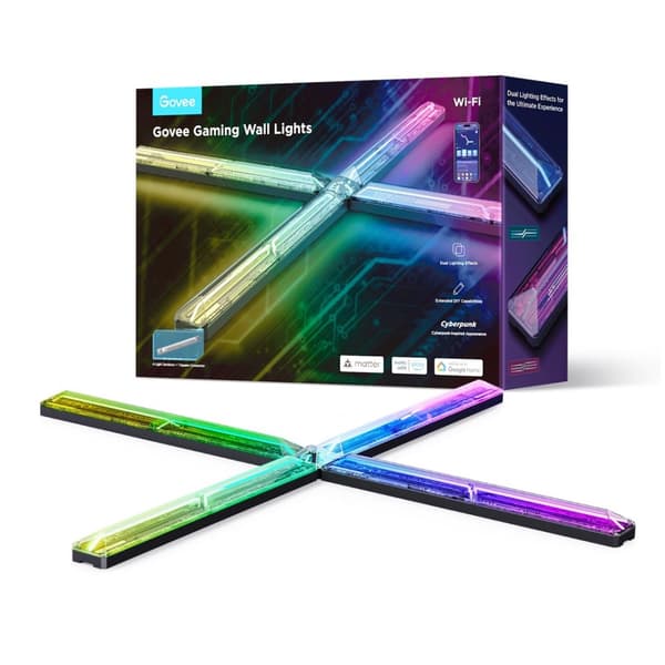 Govee H6063 Gamingvägglampa | LED-belysning | RGBIC, 2,4 GHz Wi-Fi + Bluetooth