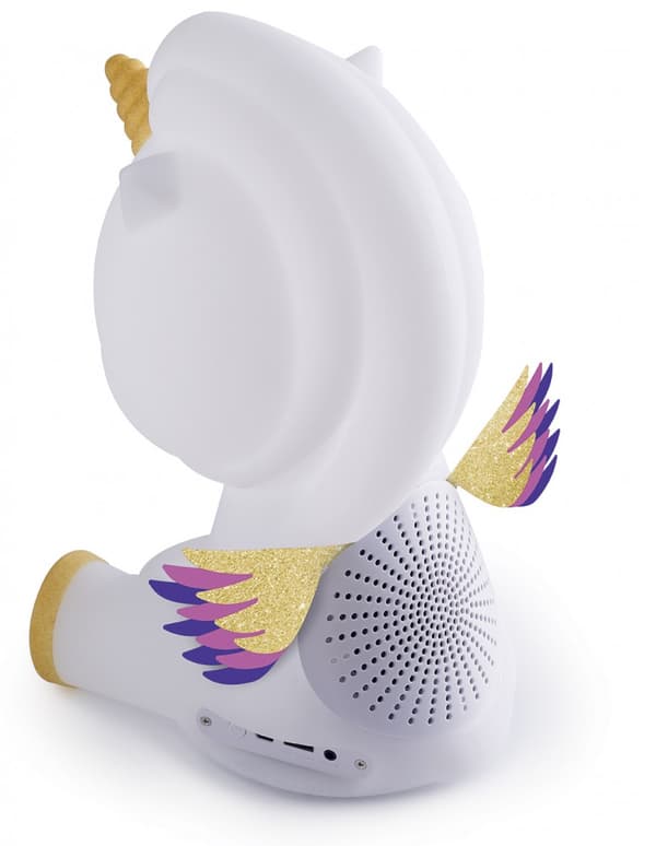 BIGBEN Luminus LED Natlampe med Trådløs Bluetooth Højttaler - Enhjørning GULD LIMITED EDITION