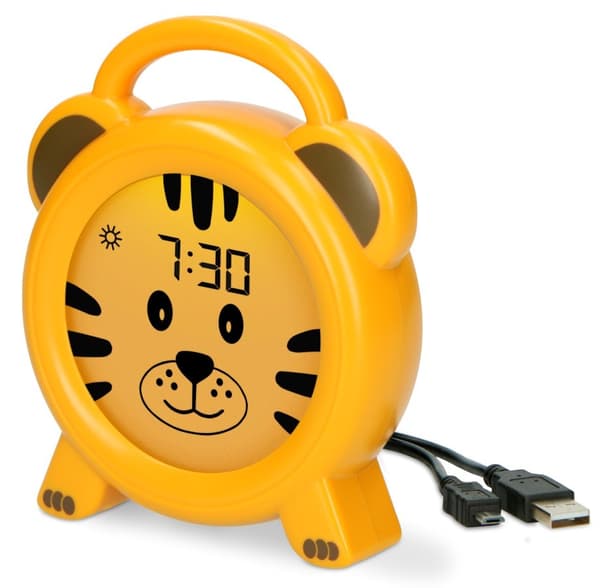 Natlampe med vækkeur, søvntræner Alecto BC100TIGER